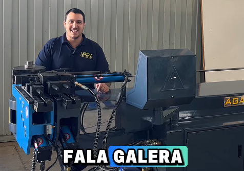Vídeo de dobramento em curvador com mandril AGA