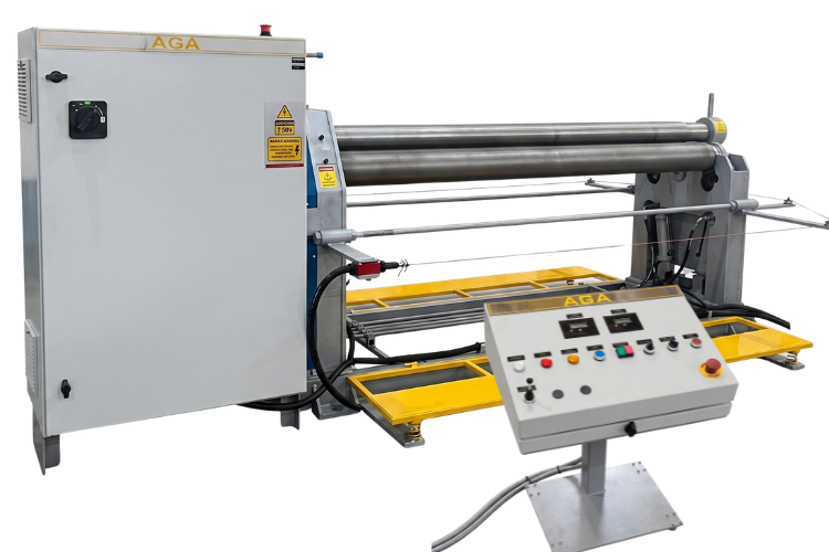Calandra de chapa AGA — 4 modelos para serralheria à produção CNC